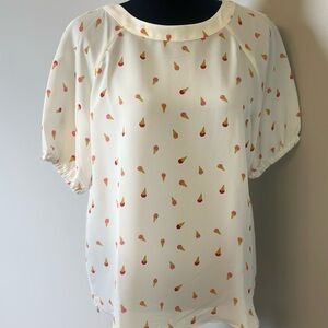 Ice Cream Blouse - The Loft - NWT